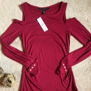 NWT WHBM Cold Shoulder Top